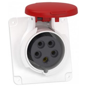 Розетка кабельна стаціонарна прихованої проводки 16А 3P+N+E IP44 380В PratiKa, Schneider Electric