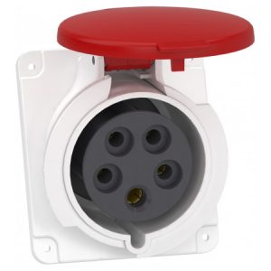 Розетка кабельна стаціонарна прихованої проводки 32А 3P+N+E IP44 380В PratiKa, Schneider Electric