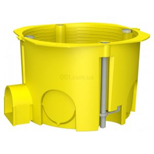 Коробка монтажна (підрозетник) для гіпсокартону ∅65×45 мм набірна з шурупами UNIKA MB002, Plank