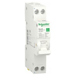 Диференційний автоматичний вимикач RESI9 6кА 1M 1P+N 10A хар-ка C 30мА тип А, Schneider Electric