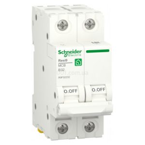 Автоматичний вимикач RESI9 6kА 2P 32 А хар-ка B, Schneider Electric