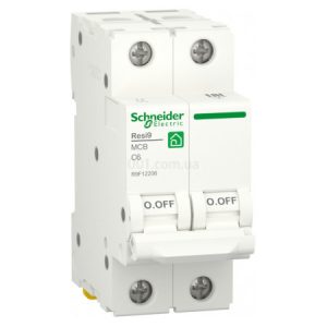 Автоматичний вимикач RESI9 6kА 2P 6 А хар-ка C, Schneider Electric