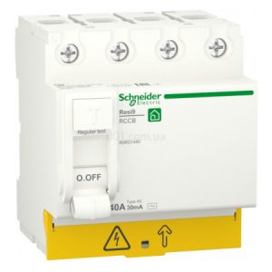 Диференційний вимикач (ПЗВ) RESI9 4P 40A 30mA тип AC, Schneider Electric