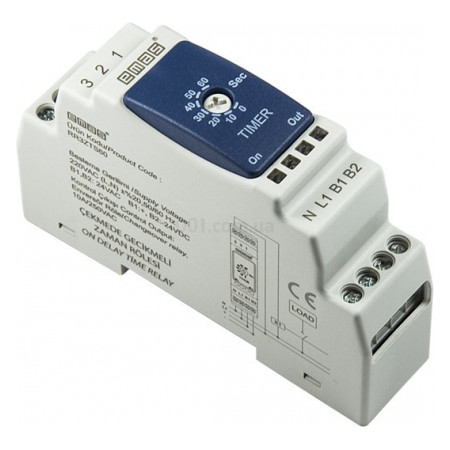 Реле часу 0,1 - 60 с 24В AC/DC - 220В AC, EMAS