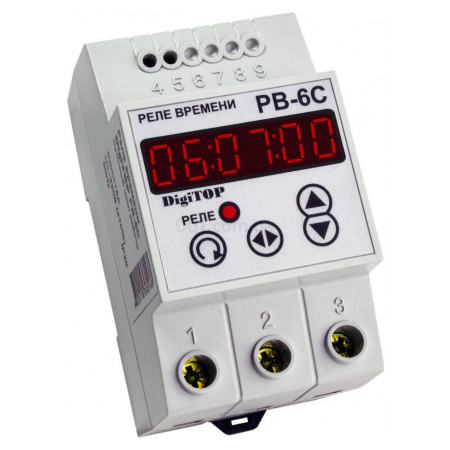 Реле часу РВ-6C добовий режим 16A, DigiTOP