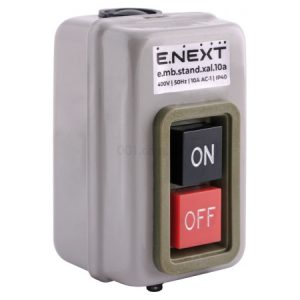 Пост кнопковий металевий 3 фази 10А ON-OFF e.mb.stand.xal.10a, E.NEXT