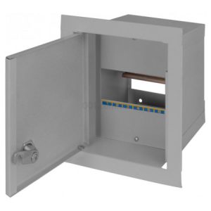 Корпус e.mbox.stand.w.06.z металевий під 6 модулів вбудовуваний з замком, E.NEXT
