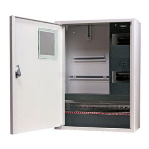 Корпус e.mbox.stand.n.f3.24.z.е металевий під 3ф електронний лічильник 24 модулів навісний з замком, E.NEXT