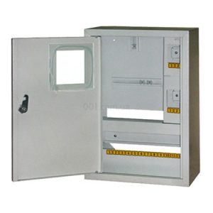 Корпус e.mbox.stand.n.f1.16.z.e металевий під 1ф електронний лічильник 16 модулів навісний з замком, E.NEXT