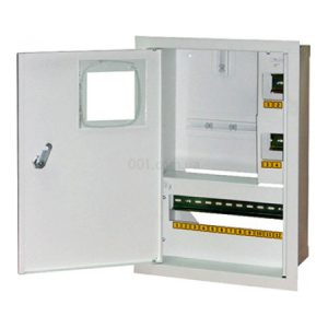 Корпус e.mbox.stand.w.f1.16.z.e металевий під 1ф електронний лічильник 16 модулів вбудовуваний з замком, E.NEXT