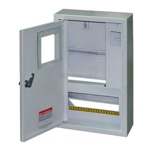 Корпус e.mbox.stand.n.f3.12.z.e металевий під 3ф електронний лічильник 12 модулів навісний з замком, E.NEXT