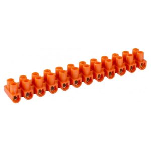 Колодка клемна ділима 4 мм² / 3А (12 груп) e.tc.stand.12.4.orange помаранчева, E.NEXT