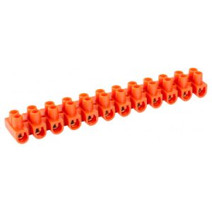 Колодка клемна ділима 6 мм² / 6А (12 груп) e.tc.stand.12.6.orange помаранчева, E.NEXT