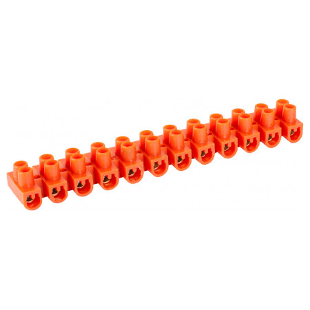 Колодка клемна ділима 6 мм² / 6А (12 груп) e.tc.stand.12.6.orange помаранчева, E.NEXT