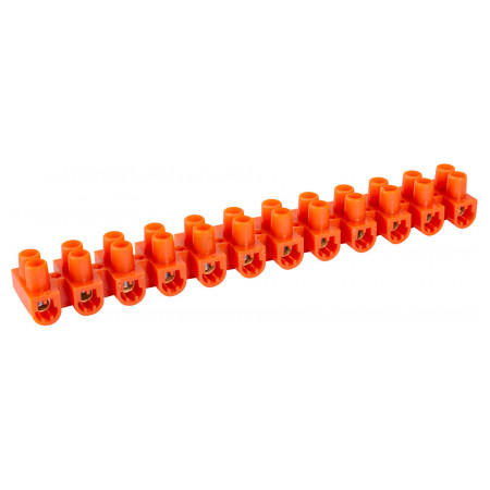 Колодка клемна ділима 14 мм² / 20А (12 груп) e.tc.stand.12.14.orange помаранчева, E.NEXT