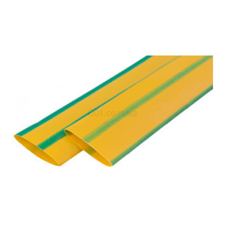Термозбіжна трубка ∅6/3 мм жовто-зелена (відрізок 1 м) e.termo.stand.6.3.yellow-green, E.NEXT