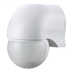 Датчик руху e.sensor.pir.12.white білий, кут огляду 180°, дальність 12 м, IP44, E.NEXT