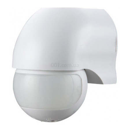 Датчик руху e.sensor.pir.12.white білий, кут огляду 180°, дальність 12 м, IP44, E.NEXT