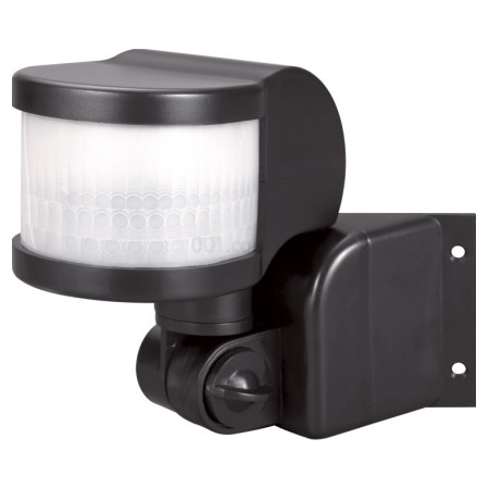 Датчик руху e.sensor.pir.13.black чорний, кут огляду 270°, дальність 12 м, IP44, E.NEXT