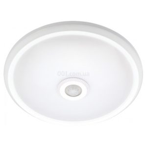 Світильник світлодіодний з датчиком руху 12Вт 4000К 360° IP20 білий e.sensor.LED.77.12.4000, E.NEXT