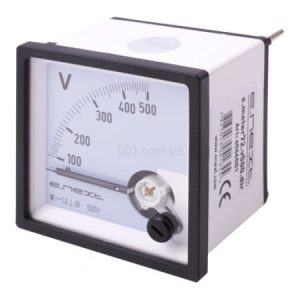 Вольтметр АС 500В прямого включення 72×72мм e.meter72.v500.dir, E.NEXT