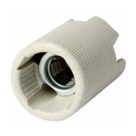 Патрон керамічний E14 білий e.lamp socket.Е14.cer, E.NEXT