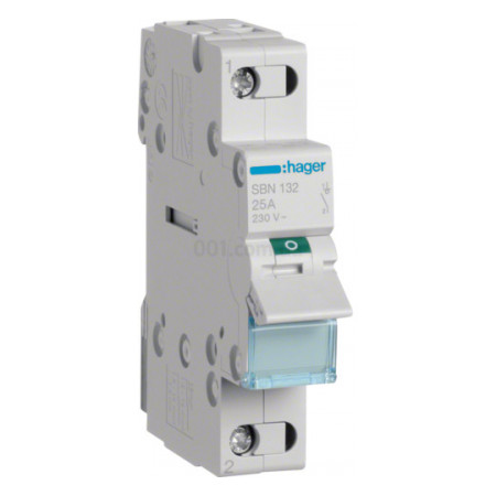 Вимикач навантаження SBN132 1P 32А/230В, Hager