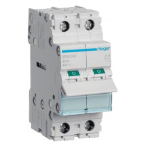 Вимикач навантаження SBN240 2P 40А/400В, Hager