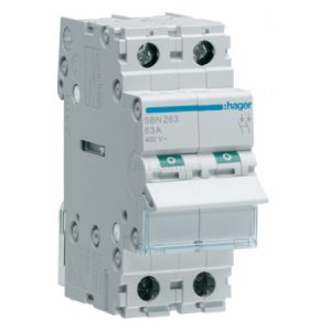 Вимикач навантаження SBN263 2P 63А/400В, Hager