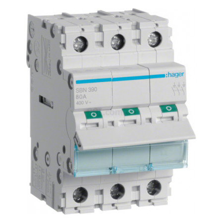 Вимикач навантаження SBN390 3P 100А/400В, Hager