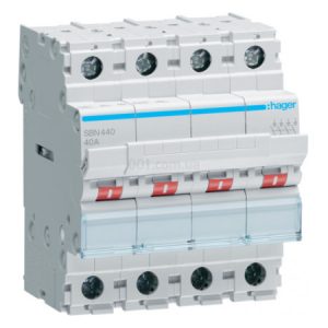 Вимикач навантаження SBN440 4P 40А/400В, Hager
