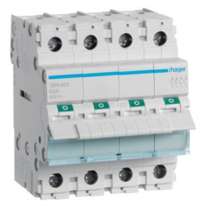 Вимикач навантаження SBN463 4P 63А/400В, Hager