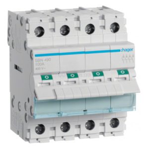 Вимикач навантаження SBN490 4P 100А/400В, Hager