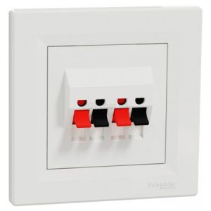 Аудіорозетка Asfora біла, Schneider Electric