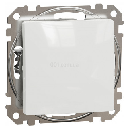 Вимикач 1-клавішний кнопковий Sedna Design білий, Schneider Electric