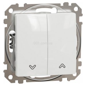 Вимикач кнопковий для жалюзі Sedna Design білий, Schneider Electric
