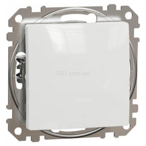 Перемикач кнопковий 1-клавішний Sedna Design білий, Schneider Electric