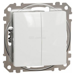 Вимикач кнопковий 1-клавішний Sedna Design & Elements білий, Schneider Electric