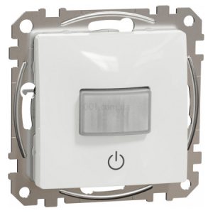 Датчик руху з вимикачем 10А Sedna Design білий, Schneider Electric