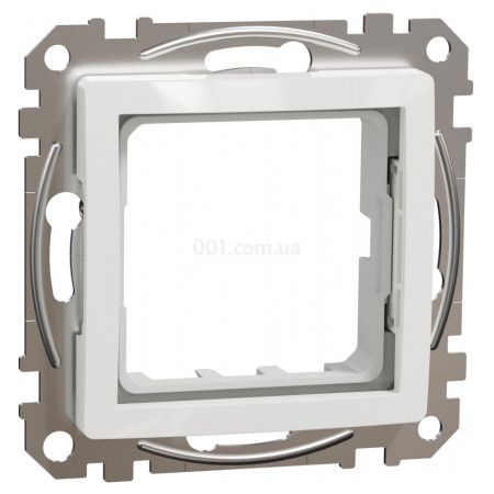 Адаптер (без монтажних лапок) Sedna Design & Elements 45×45 для механізмів Unica New білий, Schneider Electric