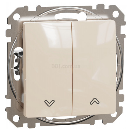 Вимикач кнопковий для жалюзі Sedna Design бежевий, Schneider Electric