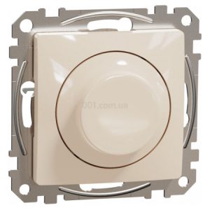 Світлорегулятор LED поворотний RC/RL 5-200Вт Sedna Design бежевий, Schneider Electric