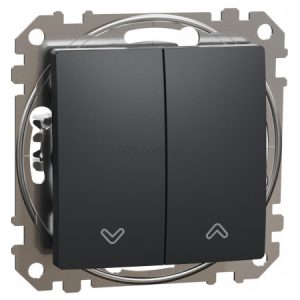 Вимикач кнопковий для жалюзі Sedna Design чорний, Schneider Electric