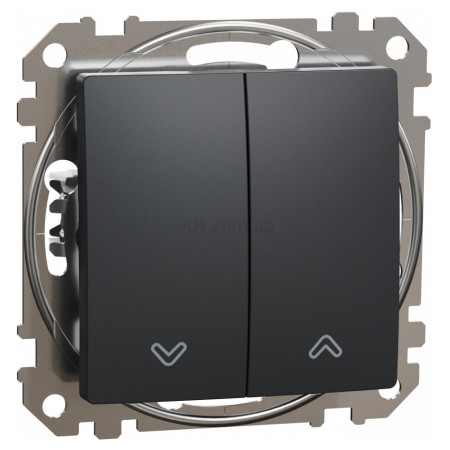 Вимикач кнопковий для жалюзі Sedna Design чорний, Schneider Electric