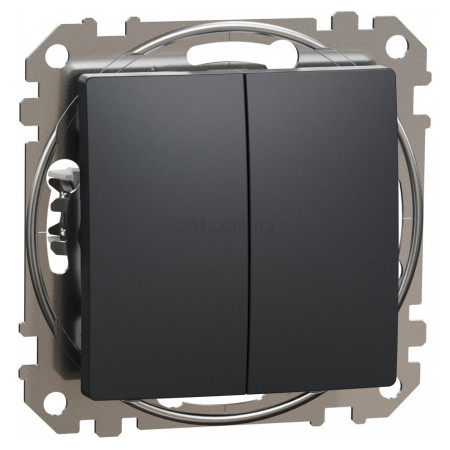 Вимикач кнопковий 1-клавішний Sedna Design & Elements чорний, Schneider Electric