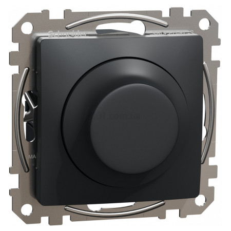Світлорегулятор LED поворотний RC 3-370Вт Sedna Design & Elements чорний, Schneider Electric