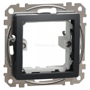 Адаптер Sedna Design & Elements 45×45 для механізмів Unica New чорний, Schneider Electric