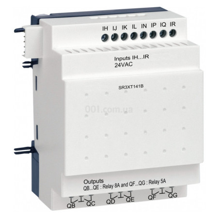 Модуль розширення 8 дискр. вх./6 вих. 24В AC для ПЛК Zelio Logic SR3B...B, Schneider Electric