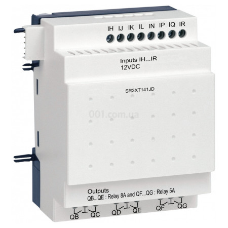 Модуль розширення 8 дискр. вх./6 вих. 12В DC для ПЛК Zelio Logic SR3B261JD, Schneider Electric