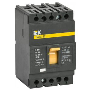 Автоматичний вимикач ВА88-32 3P 63А 25кА, IEK